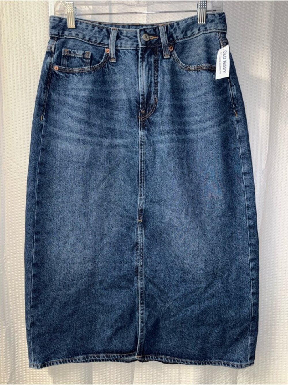 NWT Old Navy Denim Midi Skirt Size 6